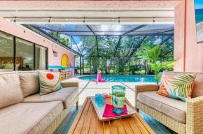 Tropical pool home w/ outdoor TV & living space!